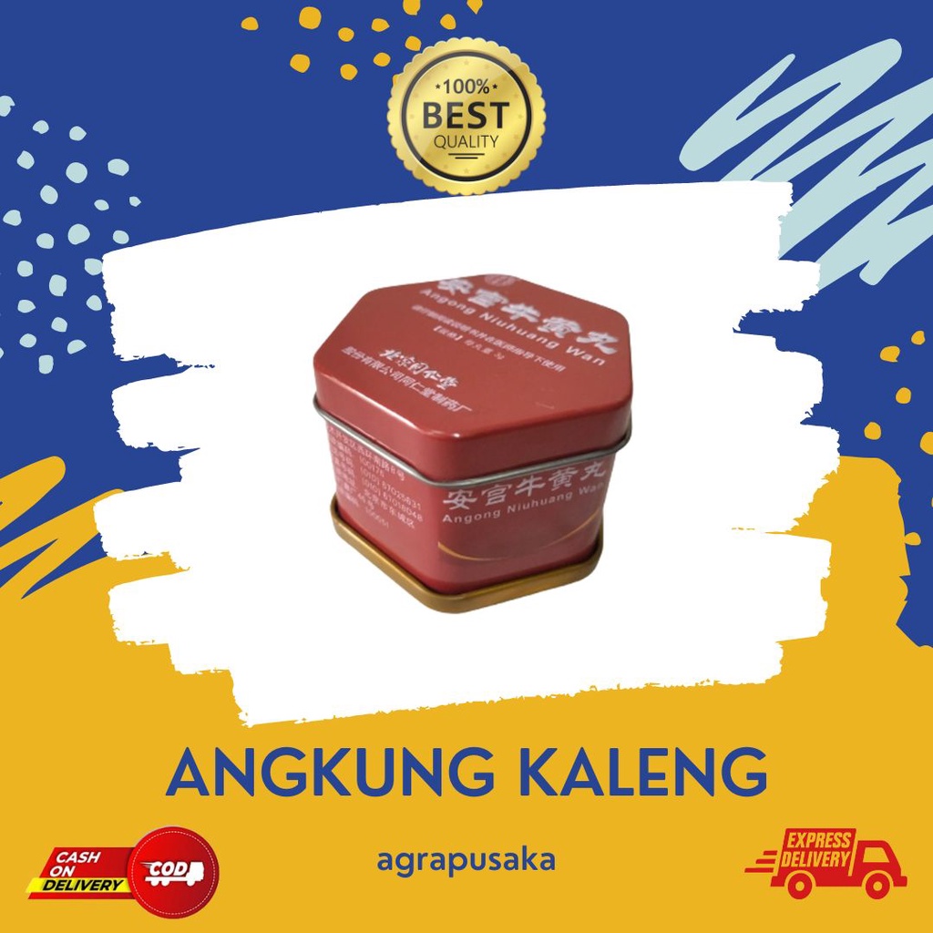 Obat Stroke Herbal Angkung Angong Niuhuwang Wan Original  ANGONG  ANGKUNG  ANKUNG ANG KUNG  AN KUNG 
