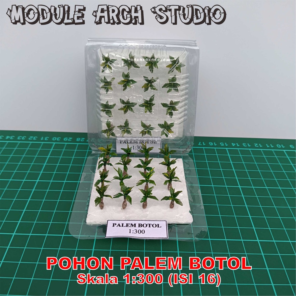 Maket Pohon Palem Botol - Miniatur Palem Botol