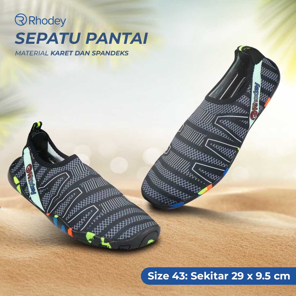 SportStationOutlet Rhodey STOUREG Sepatu Pantai Olahraga Air 43 - 6688 - Gray