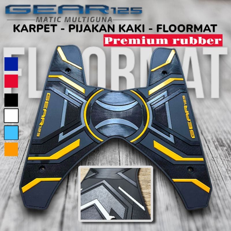 Karpet Yamaha Gear 125 Bordes pijakan kaki Gear 125 2020