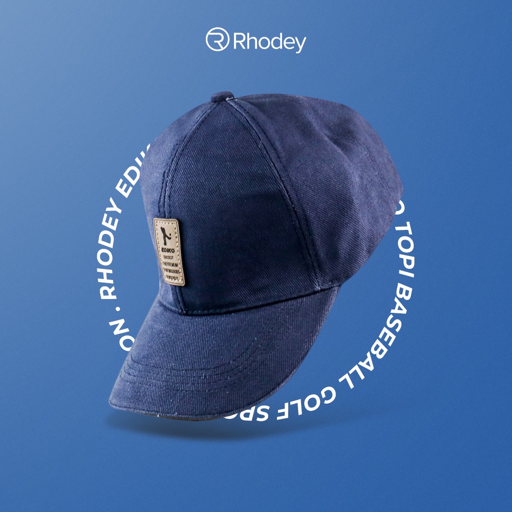 Rhodey EDIKO Topi Baseball Golf Logo Ediko Sport Fashion - Navy Blue