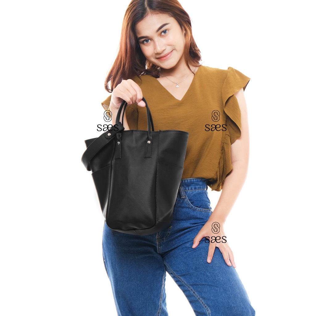 SAES - Anggrek Tas Wanita HandBag Totebag Hobo Bag Kulit Wanita