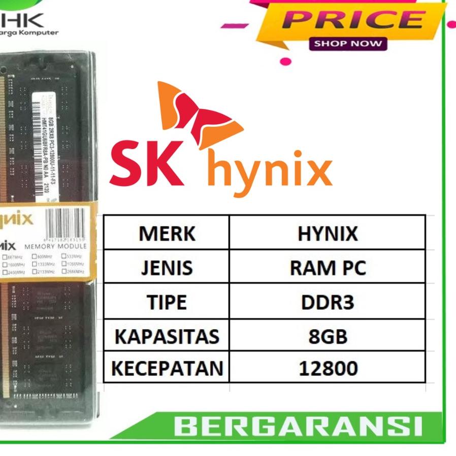 ❂ Memory DDR3 8GB Hynix PC Longdim PC ✹