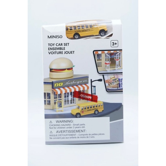 Mainan Anak Lego Miniso Restaurant Hamburger Bricks Latih Otak
