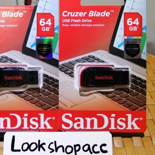 ← FlashDisk SanDisk Cruzer Blade 64GB ( CZ50 ) Original SanDisk ✽