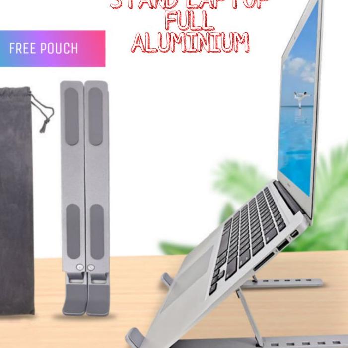 ▼ Stand Laptop Aluminium/ Stand Holder Laptop Aluminium ۞
