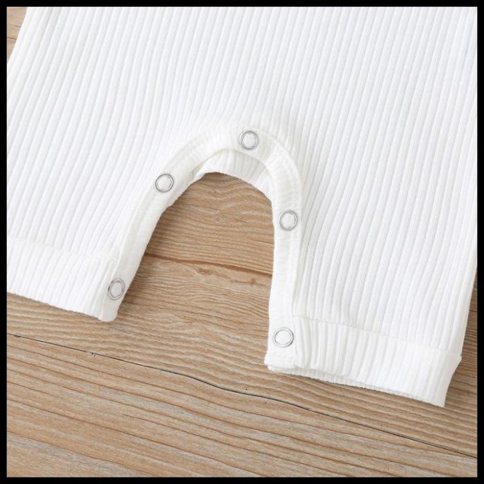 Promo 0-9Bln Jumper Ruffle Basic Bayi Jumpsuit Romper Baju Pakaian