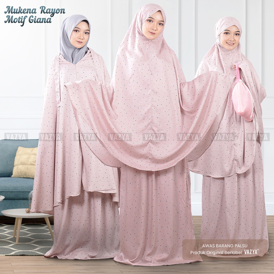 Mukena Lesti / Mukena Rayon Motif Polkadot