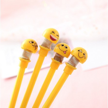 BS901 Pulpen Emoji Dan Kelinci Jell Doll Head Emoji Per Goyang