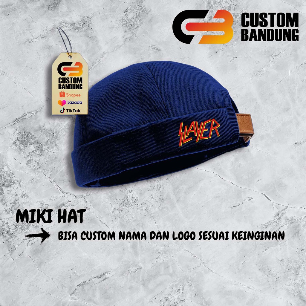 Topi Miki hat  Slayer Miki Hat Peci Miki hat Topi Miki hat Anak &amp; Dewasa Topi Brimless Premium