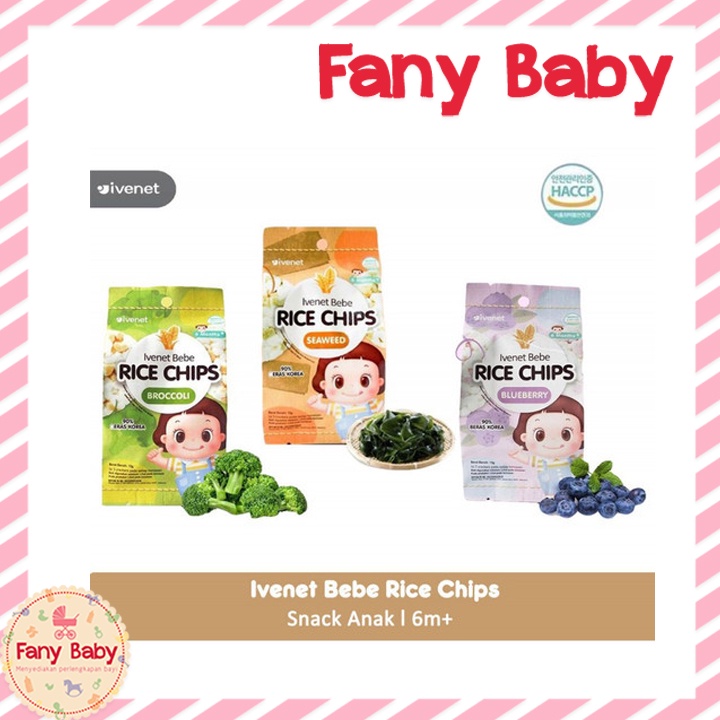 IVENET BEBE RICE CHIPS 15GR