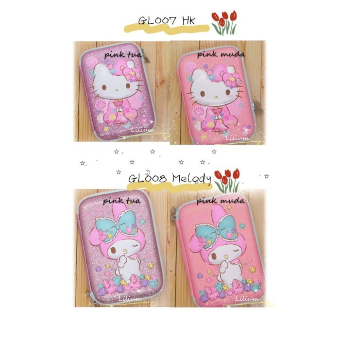 

Kotak Pensil Hardcase Glitter Hello Kitty Melody Unicorn Gl07 Gl08 Gl0