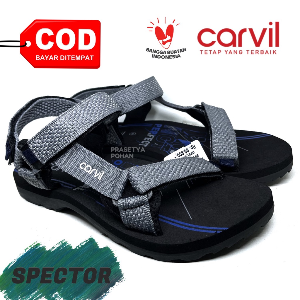 Sandal Gunung Pria Carvil Original Anti Air - Sendal Gunung Carvil Original