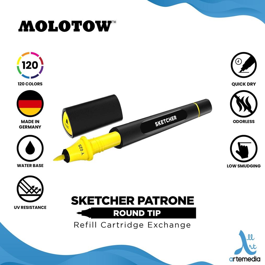 

Molotow Sketcher Patrone Round Tip Refill Cartridge Exchange - 2/3