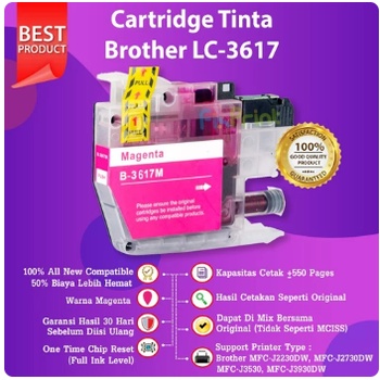 Cartridge Tinta Compatible LC-3617 LC3617 Brothr MFC J3530dw J3930dw