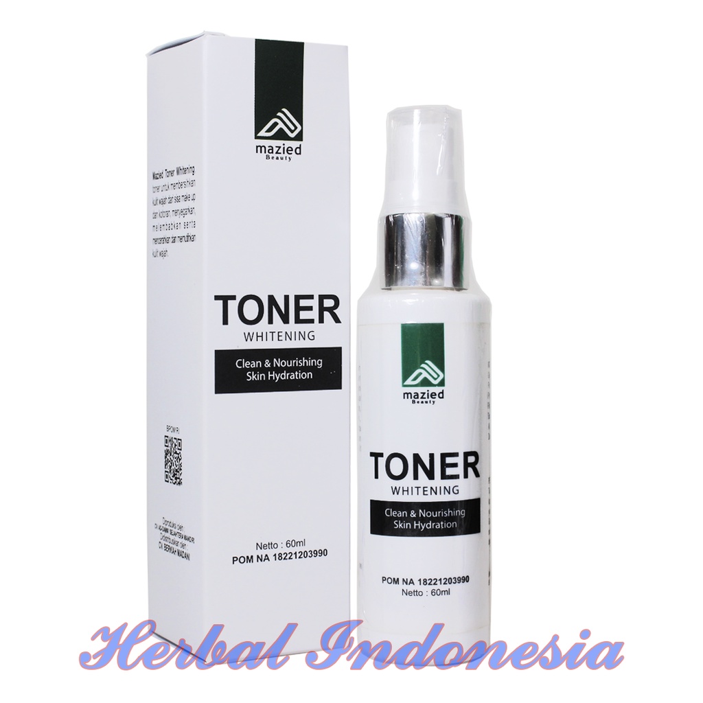 TONER MAZIED WHITENING CLEAN &amp; NOURISHING SKIN HYDRATION 60ML - PENCERAH WAJAH ANTI KUSAM