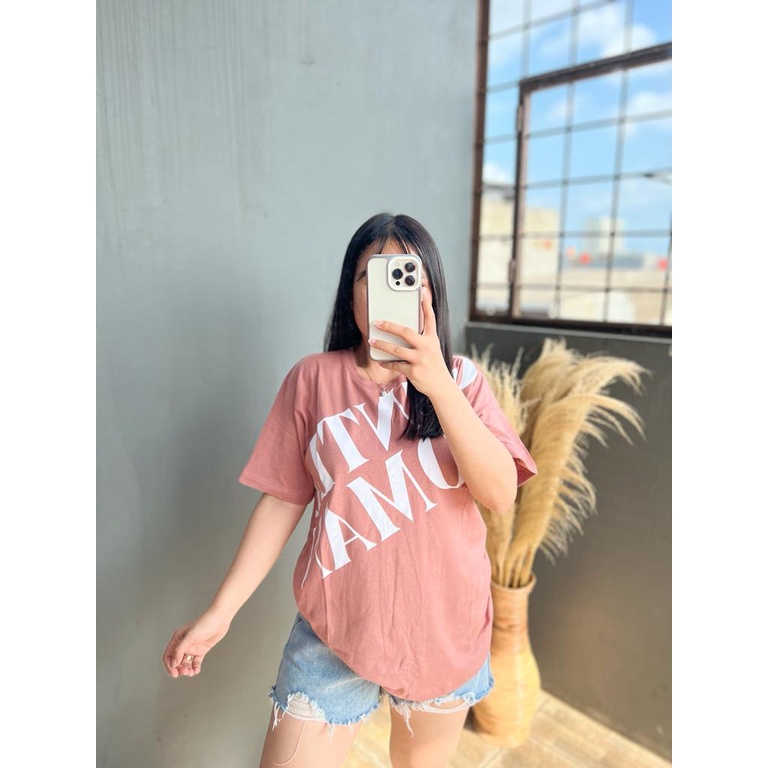 KAOS GENTLE  WOMAN | BAJU TUMBLR TEE SHIRT OVERSIZE DUSTY ROSE BLUE HITAM BEIGE | TUMBLR TEE | KOREA STYLE