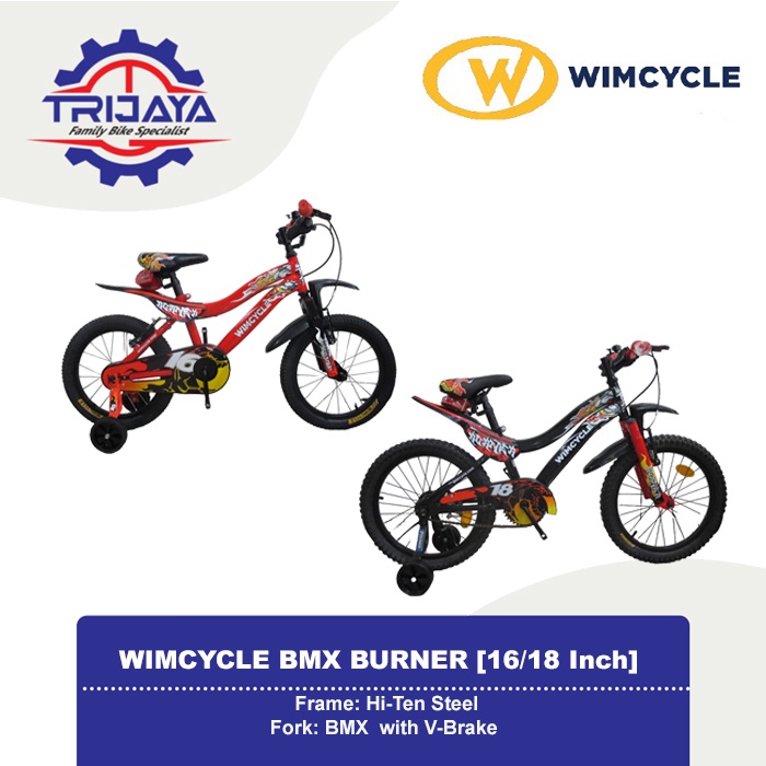 Wimcycle Sepeda BMX Burner [16 / 18 Inch]