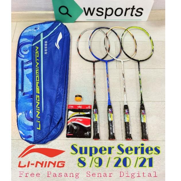 MENARIK [[OBRAL]] Raket Bton Lining Super Series SS 8 9 20 21 Orinal FREE Ongkos Pasang+Grip+Senar+T