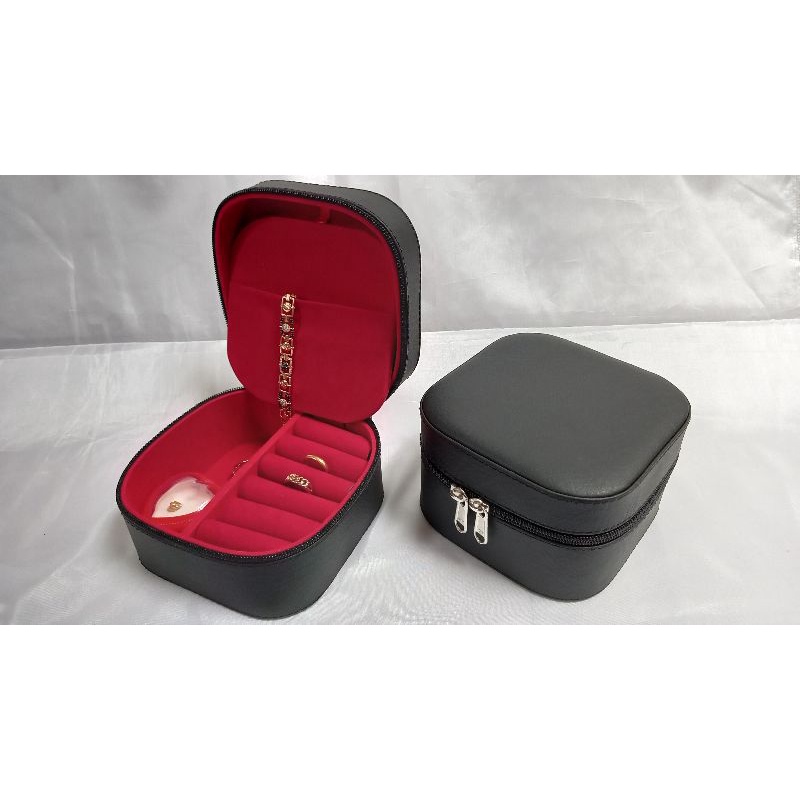Tempat Perhiasan Emas Traveling|Box Perhiasan Emas|Kotak Emas|Tempat Liontin Kalung Gelang Anting|Je