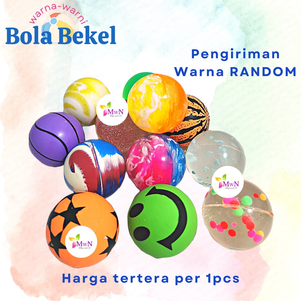 MWN Mainan Anak Bola Bekel diameter 4cm