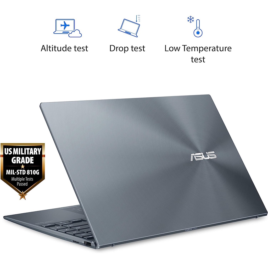 Laptop Gaming Asus ZENBOOK 14 UM425QA AMD RYZEN 5 5600H 8GB 512GB 1TB SSD 14&quot; FHD IPS PINE GREY