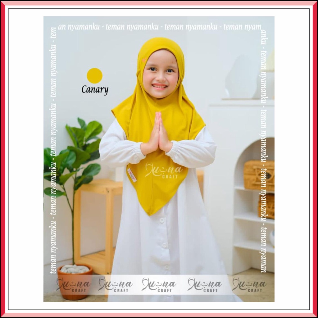 LUBNA CRAFT HIJAB ANAK | HIJAB INSTAN KERUDUNG ANAK BERGO TALI PANJANG JERSEY PREMIUM