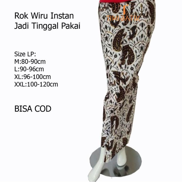 BIG SALE Rok Jarik Wiru Wanita Batik Motif Jogja Adat Jawa Tinggal Pakai