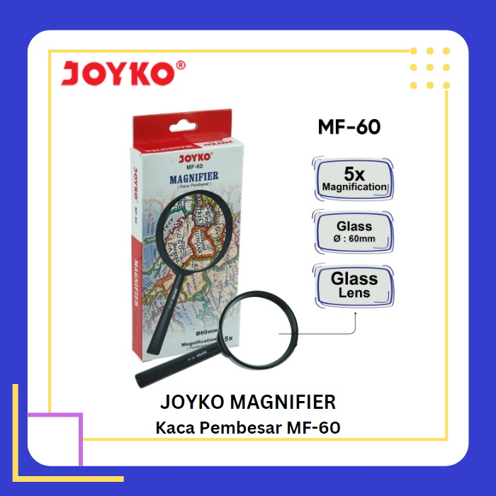 

JOYKO Magnifier MF-60 Kaca Pembesar Glass Lens - 1 pcs