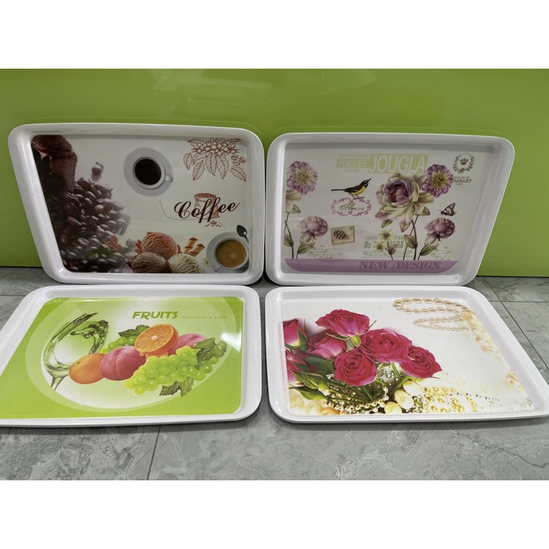 Talam segi besar melamine / Nampan segi / Nampan serbaguna