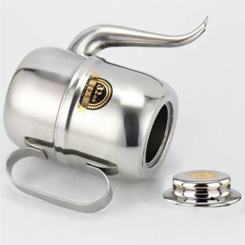 Mi.more Teko Kopi 32Oz(912ml) Mini Leher Angsa / Coffee Pot OLIVE Kettle Goose Neck Stainless Steel