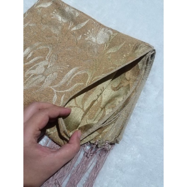syal / Hijab / pashmina / kerudung / pashmina kuning / hijab kuning / pashmina motif / hijab motif /