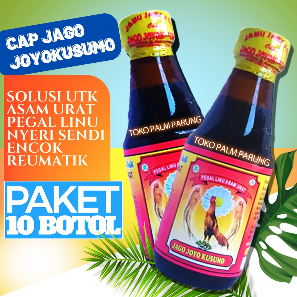 Jamu Jago Joyokusumo 150ml 10 Botol Obat Pegal Linu Dan Asam Urat Mujarab Produk Asli Herbal Alami