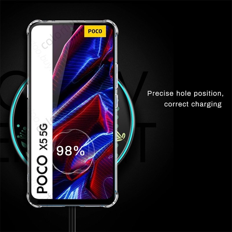 Soft Case Silikon Poco X5 5G Poco X5 Pro 5G Bening Transparant Airbag Anti Crack Tebal