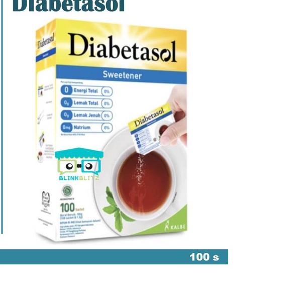 

ⅎ Diabetasol Sweetener Box Isi 100 Gula Diet Sachet Keto ✽