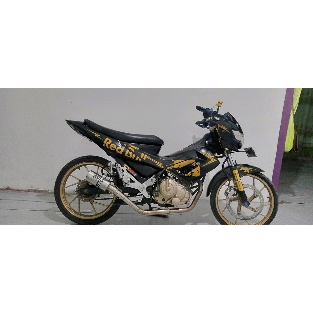 Stiker motor satria barong redbull 1