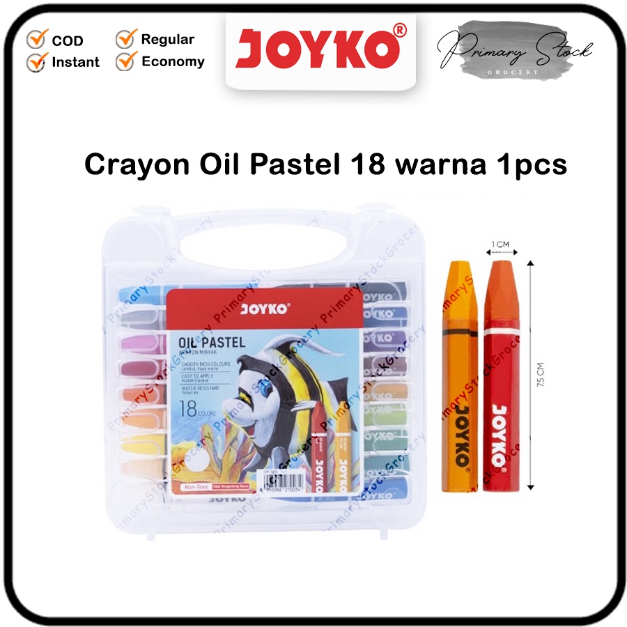 

Crayon Oil Pastel Krayon Joyko 18 Warna Minyak OP 18s
