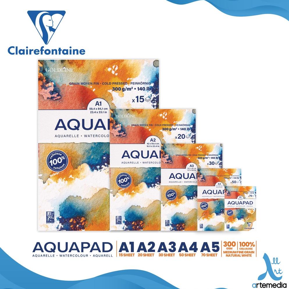 

Watercolor Pad Clairefontaine Goldline Aquapad Watercolor Paper