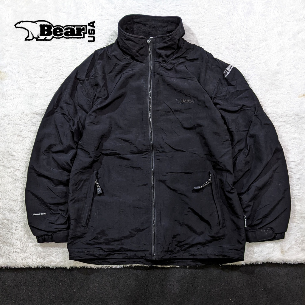 375 - Jaket Outdoor Tebal Pria Dewasa Bear USA Sport Hiking Polar Second Murah Bekas Original