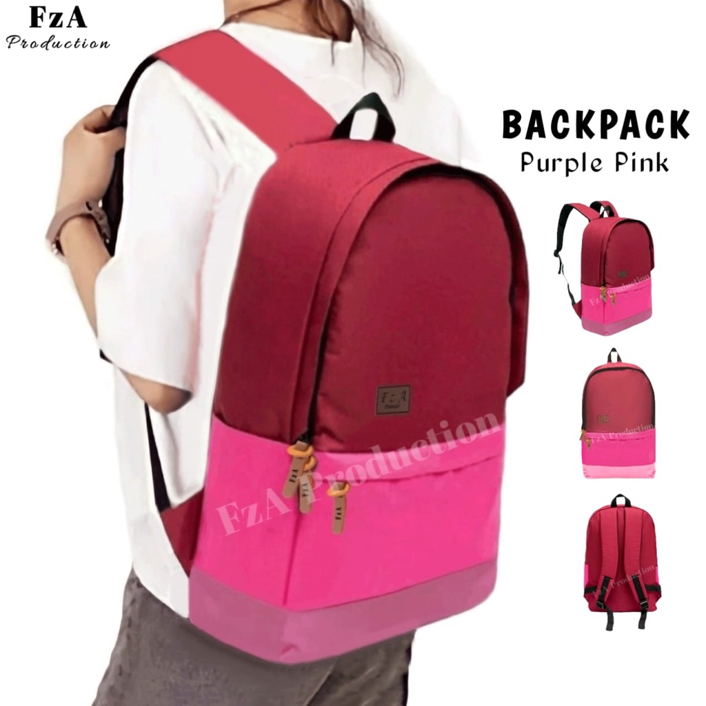 Big Promo..Tas Ransel Distro Casual Pria Wanita / Tas Ransel Laptop Sekolah Kuliah Bacpack Distro Original - FzA