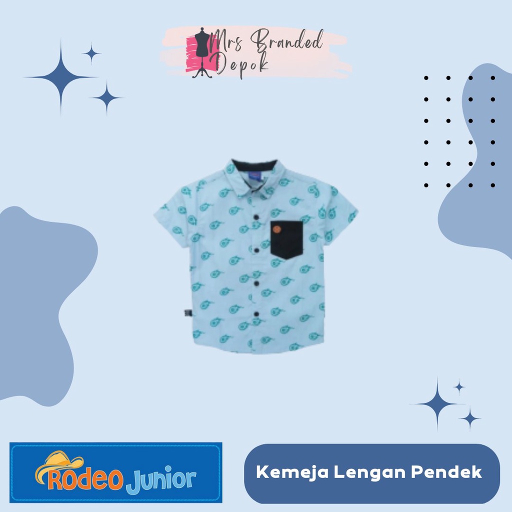 ATASAN / KEMEJA LENGAN PENDEK BRANDED ANAK COWOK RODEO JUNIOR 0489