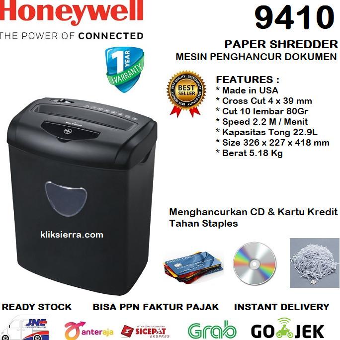 

HONEYWELL 9410 Mesin Penghancur Kertas | Paper Shredder CD & Document
