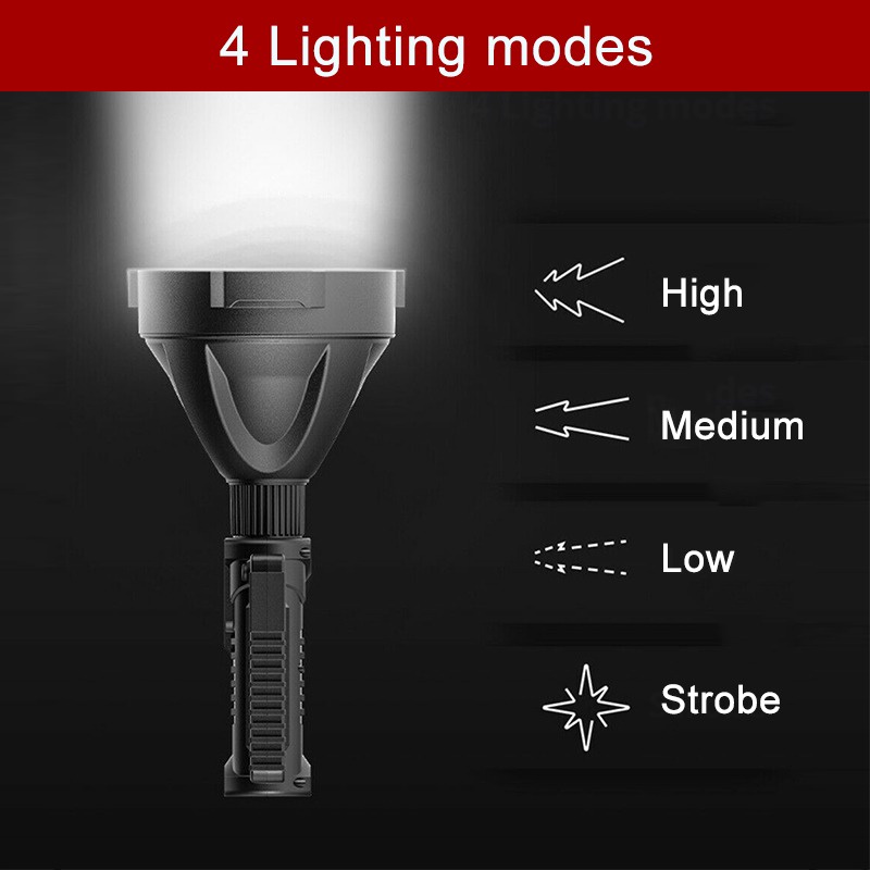 TAFFLED SENTER LED USB MULTIFUNGSI + TRIPODBASE LAMPU SENTER LED SUPERTERANG WITH BASE XHP50 20W