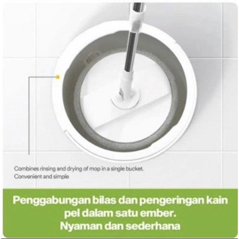 Scotch brite 3M Alat pel lantai putar kecil single spin mob T6 Pembersih lantai alat Pel 3M