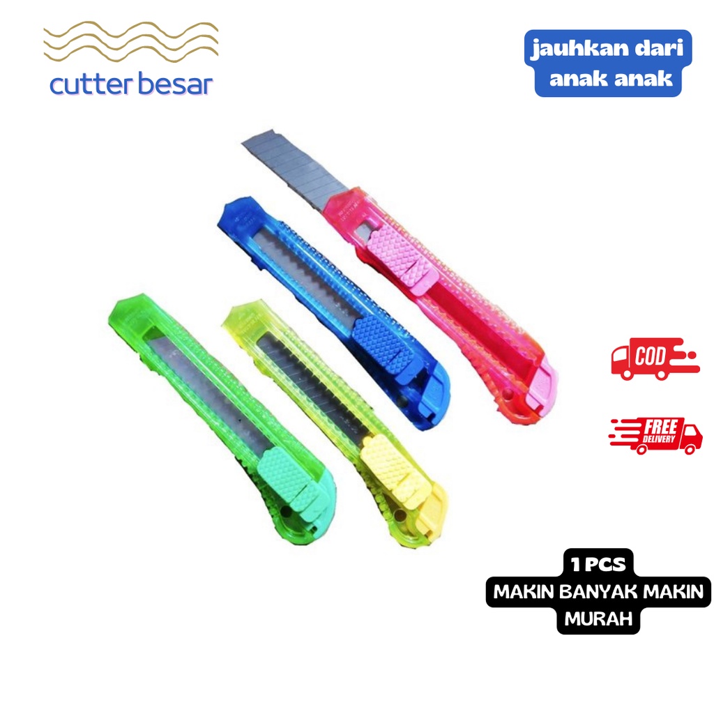 

Pisau Cutter Ukuran Besar Kuat dan Tajam