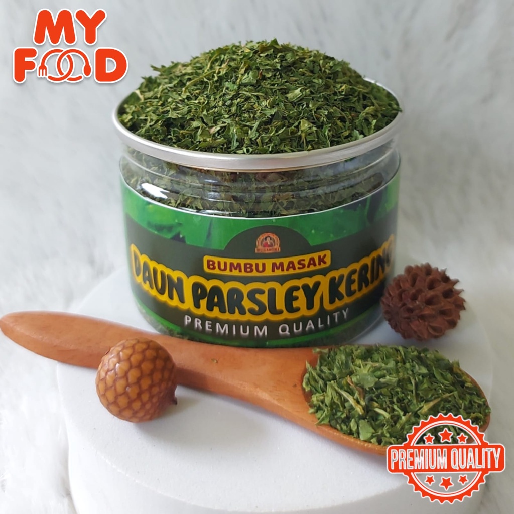 

[Myfoodofficial] - Can Rempah Daun Peterseli Dried Parsley Leaves Daun Parsley Kering Kualitas Premium