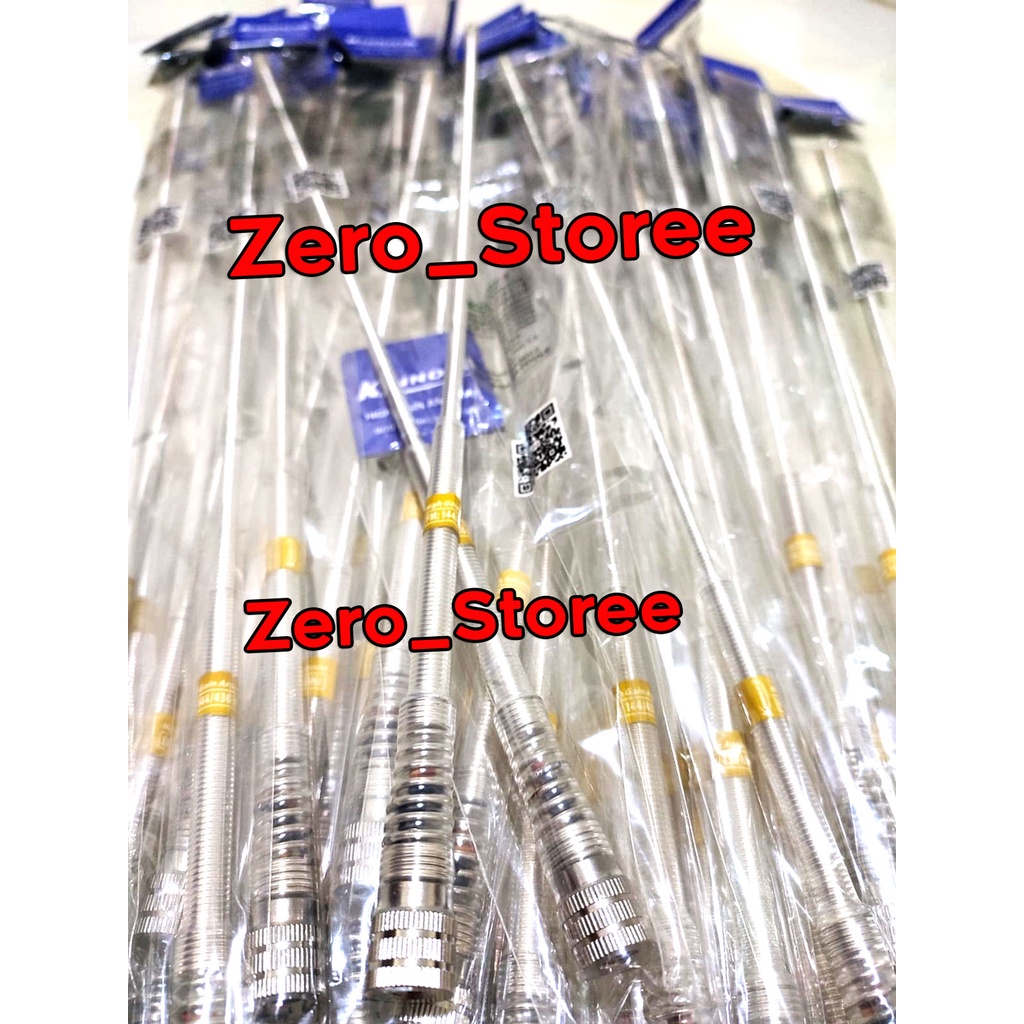 Antena Pecut Bening Transparan HT YAESU SMA MAle Laki Sma Cowok RH77B RH-77B HT RH77 antenna lentur panjang elastis Radio HT YAESU SMA Cowo BAGUS SILVER RH771 RH-771 Diamond d antenna