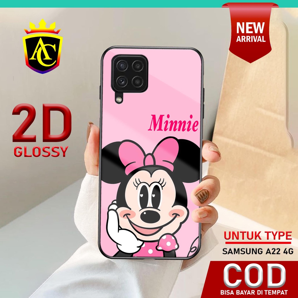 Case Samsung A22 4G - Casing Samsung A22 4G Terbaru Aneka case [ MOTIF DSNY ]  Cassing HP - Aneka Be