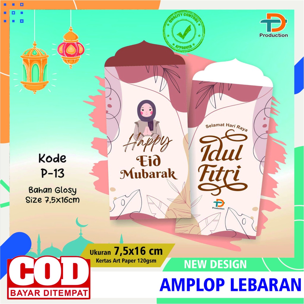 

Amplop Angpao Angpau Lebaran Idul Fitri Unik Lucu Karakter Panjang Murah Bahan Art Paper Tebal Ukuran 7,5 x 16 cm