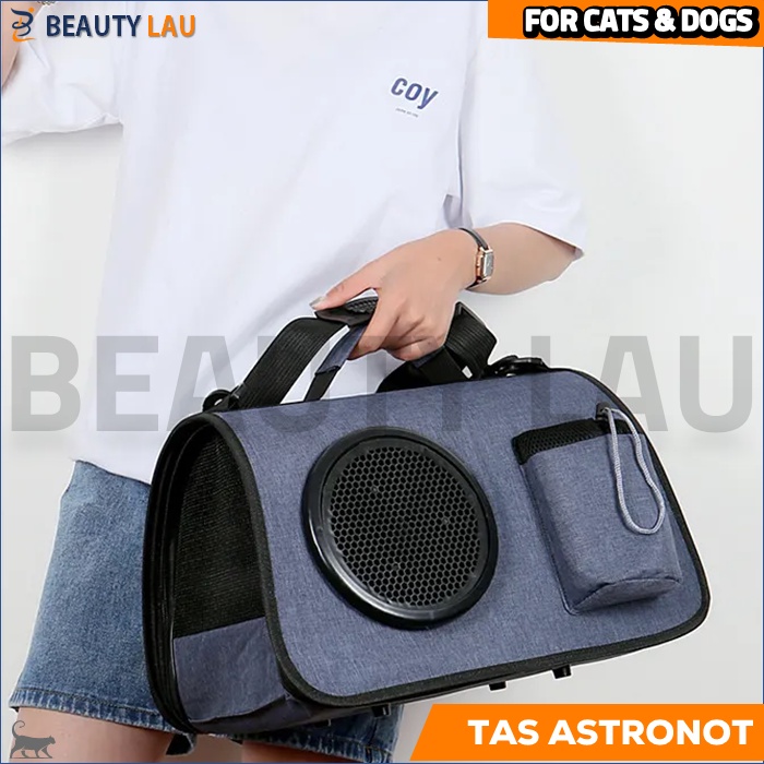 TAS ASTRONOT KUCING ANJING PET CARGO CARRIER CARIER TAS SELEMPANG KUCING ANJING PET TRAVEL SLING BAG